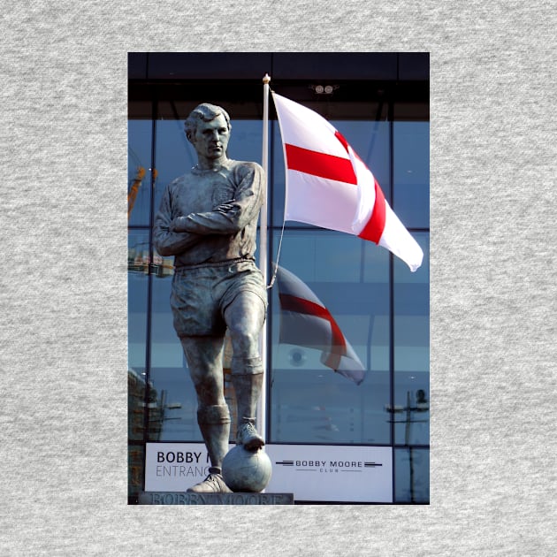 Bobby Moore Statue England Flag Wembley Stadium by AndyEvansPhotos